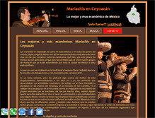 Tablet Screenshot of mariachisencoyoacan.com